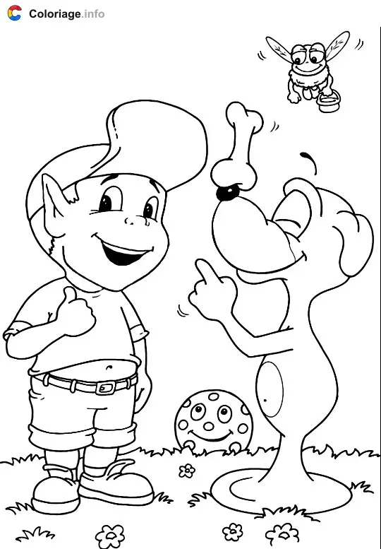 Coloriage Adibou 015 - Adibou à imprimer