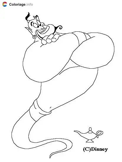Aladdin and Jasmine's Magic Carpet Ride coloring page to print