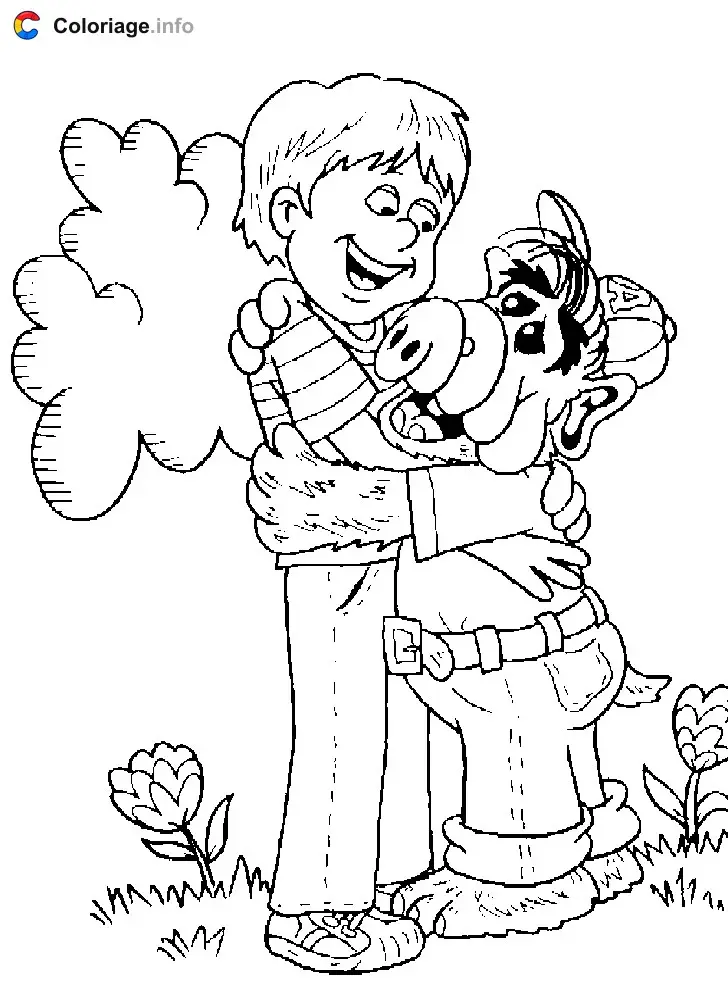 Coloriage Alf et Brian Tanner - Alf à imprimer
