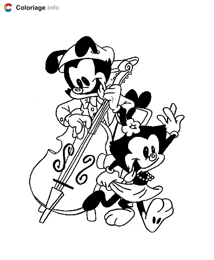 Coloriage Animaniacs 014 - Animaniacs à imprimer