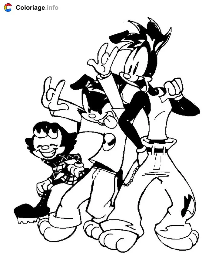 Coloriage Animaniacs 015 - Animaniacs à imprimer