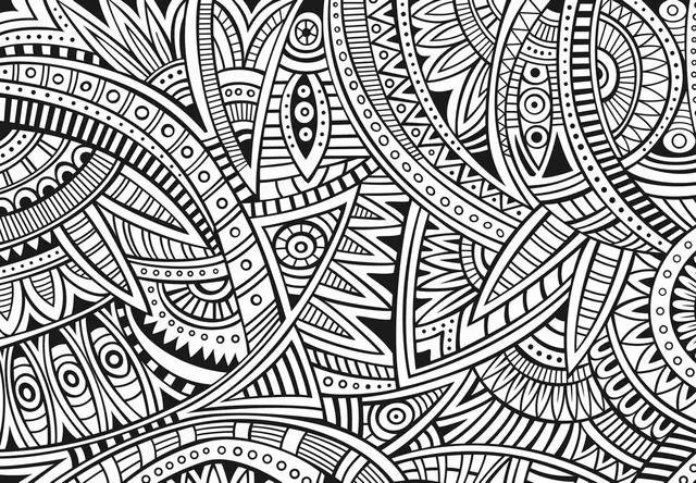 Coloriage Motifs floraux relaxants pour adultes - Adulte à imprimer