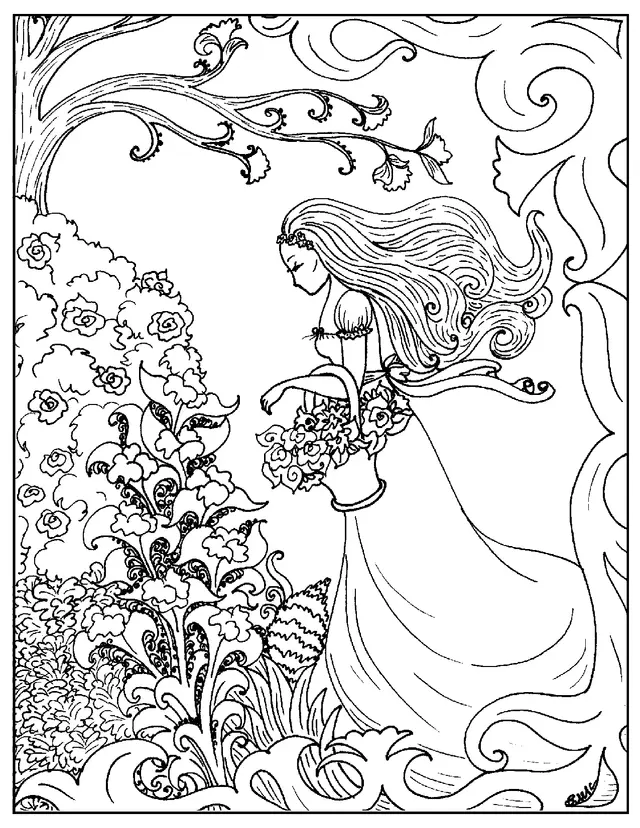 Coloriage Motifs abstraits apaisants pour bien-être - Art therapie à imprimer