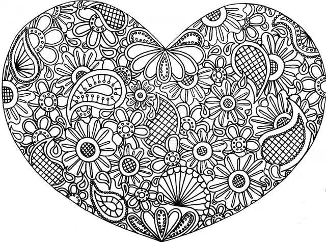 Coloriage Spirales entrelacées pour la méditation - Art therapie à imprimer