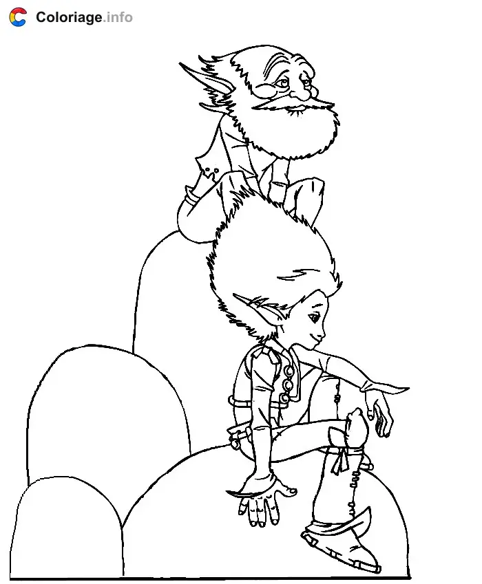 Coloriage Arthur et les Minimoys 002 - Arthur et les Minimoys à imprimer