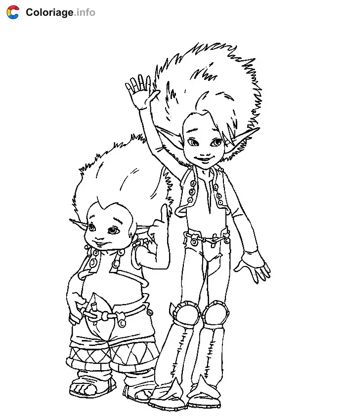 Coloriage Arthur et les Minimoys 007 - Arthur et les Minimoys à imprimer