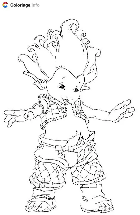 Coloriage Arthur et les Minimoys 008 - Arthur et les Minimoys à imprimer