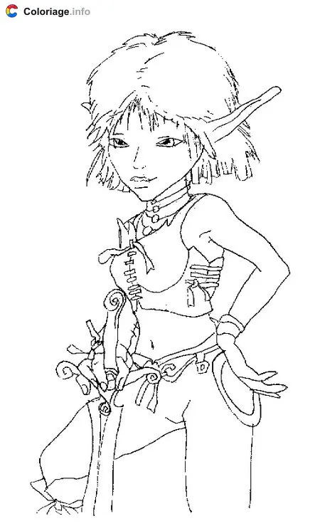 Coloriage Arthur et les Minimoys 009 - Arthur et les Minimoys à imprimer