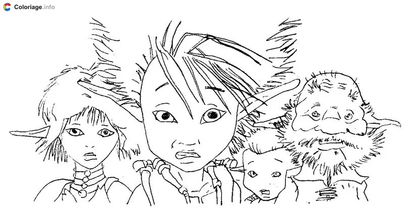 Coloriage Arthur et les Minimoys 015 - Arthur et les Minimoys à imprimer