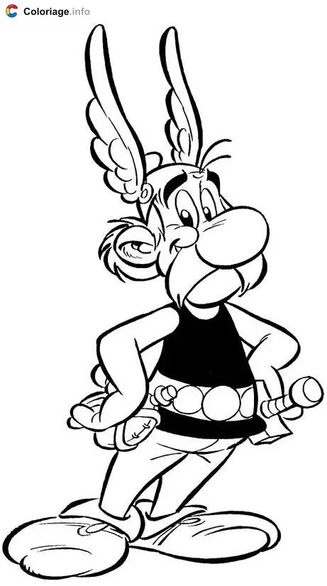 Coloriage Astérix 2 - Astérix à imprimer