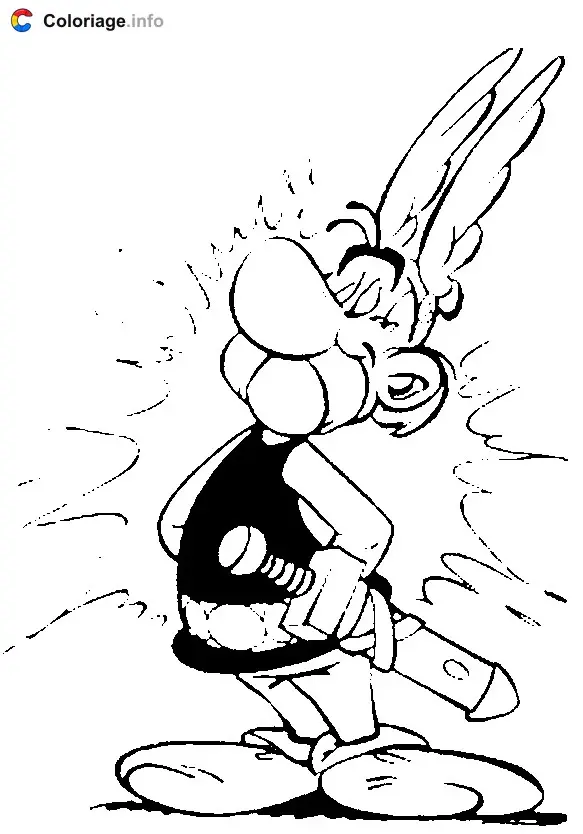 Coloriage Astérix potion magique - Astérix à imprimer