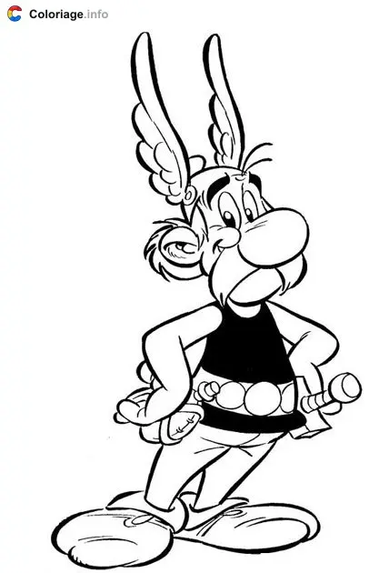 Coloriage Astérix - Astérix à imprimer