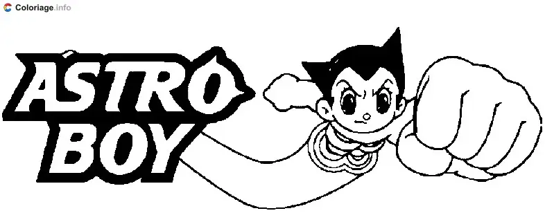 Coloriage Astro Boy 001 - Astro Boy à imprimer
