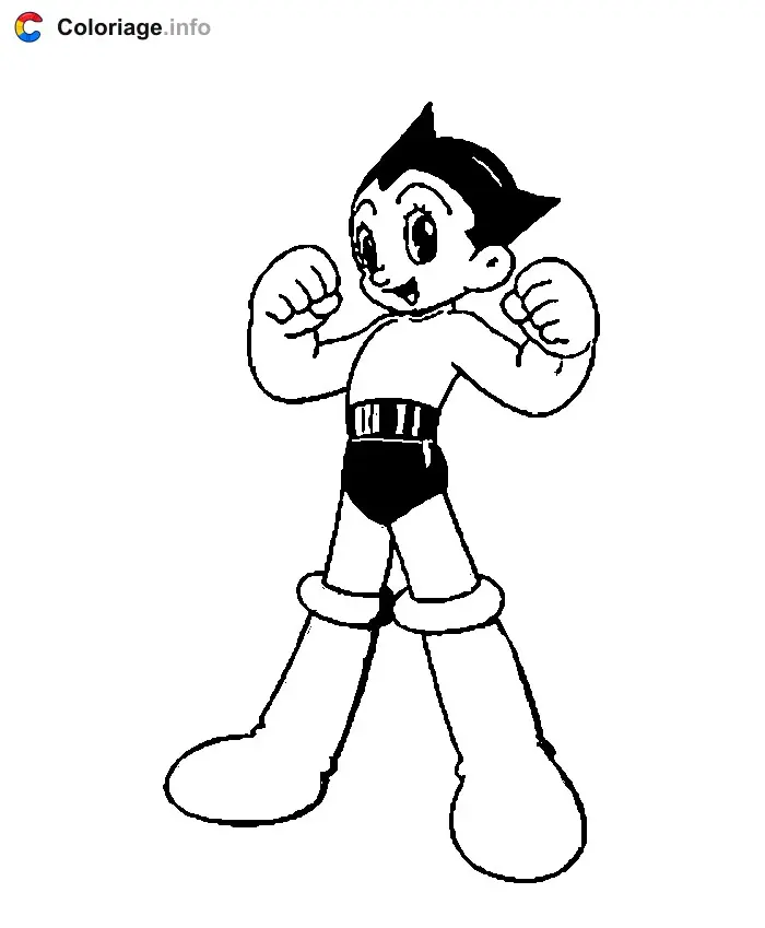 Coloriage Astro Boy 002 - Astro Boy à imprimer