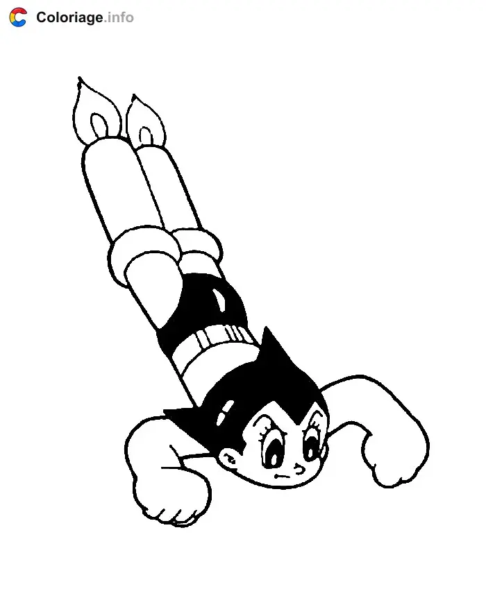 Coloriage Astro Boy 003 - Astro Boy à imprimer