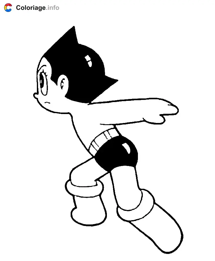Coloriage Astro Boy 004 - Astro Boy à imprimer