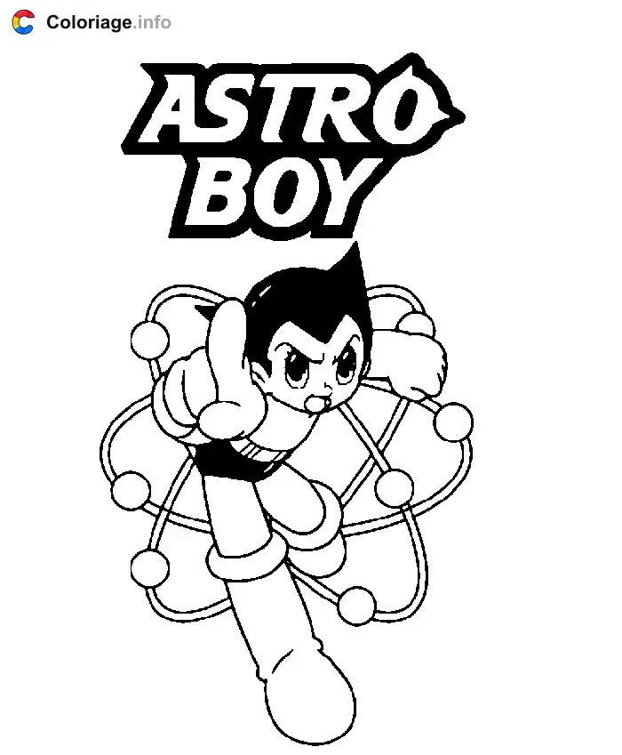 Coloriage Astro Boy 009 - Astro Boy à imprimer