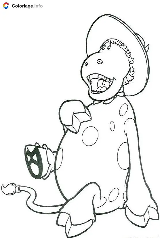 Coloriage Azalée assise - Le Manège enchanté à imprimer