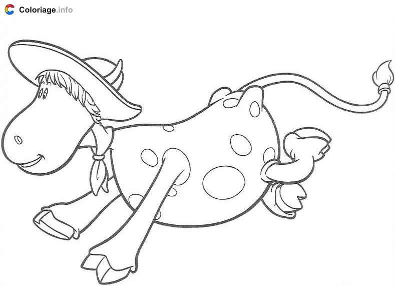 Coloriage Azalée qui court - Le Manège enchanté à imprimer