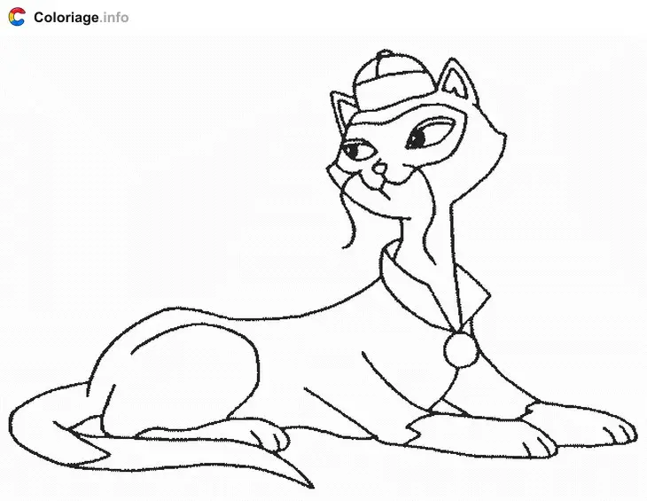 Coloriage Baba - Sagwa à imprimer