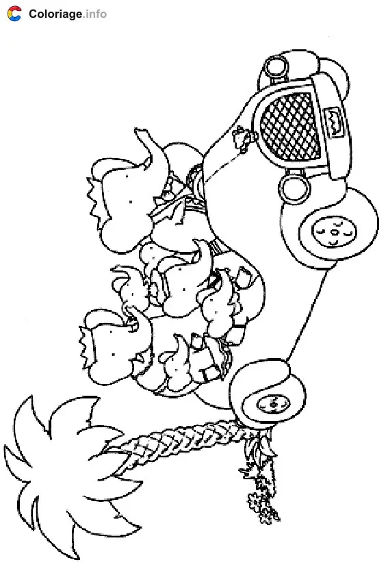 Coloriage Babar 002 - Babar à imprimer