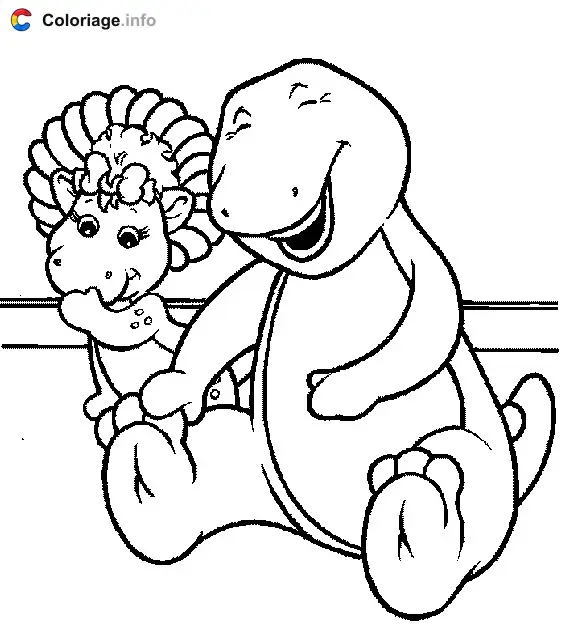Coloriage Barney 001 - Barney à imprimer