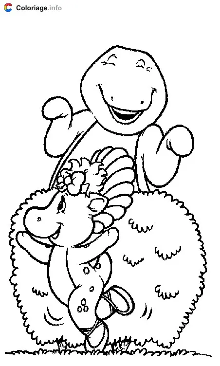Coloriage Barney 003 - Barney à imprimer