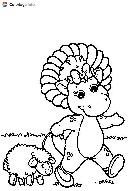 Coloriage Barney 004 - Barney à imprimer