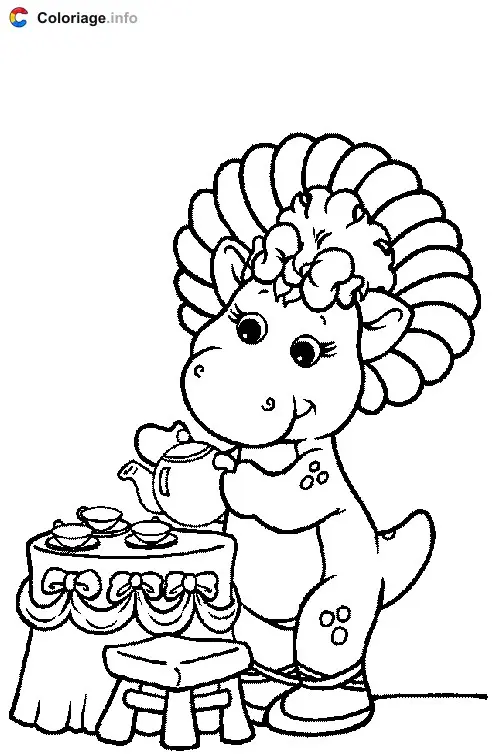 Coloriage Barney 006 - Barney à imprimer