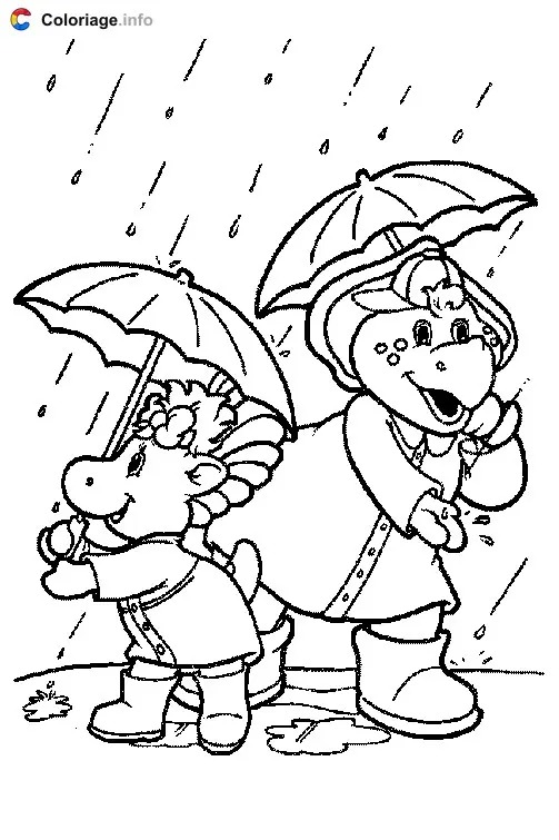 Coloriage Barney 009 - Barney à imprimer