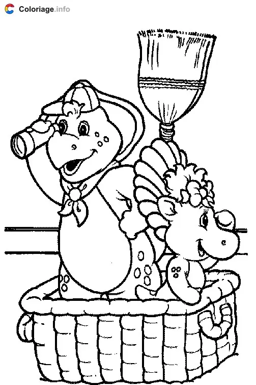 Coloriage Barney 011 - Barney à imprimer