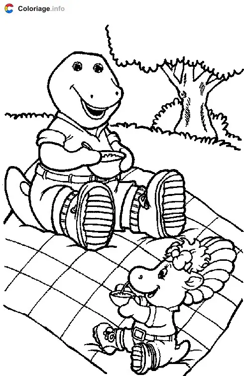 Coloriage Barney 012 - Barney à imprimer
