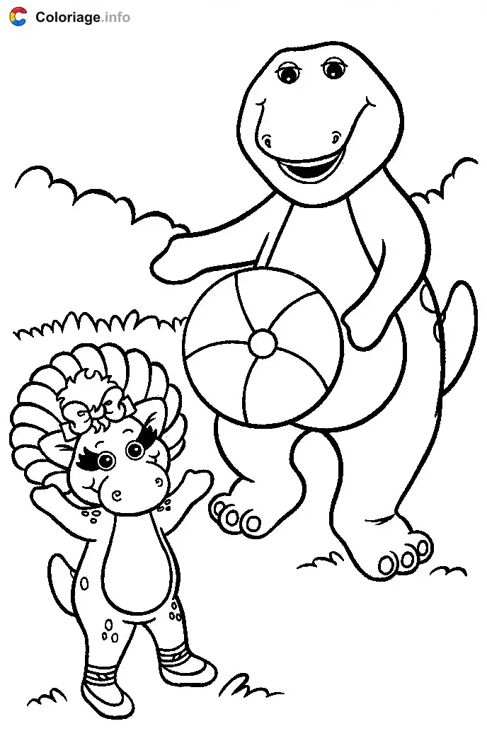 Coloriage Barney 013 - Barney à imprimer