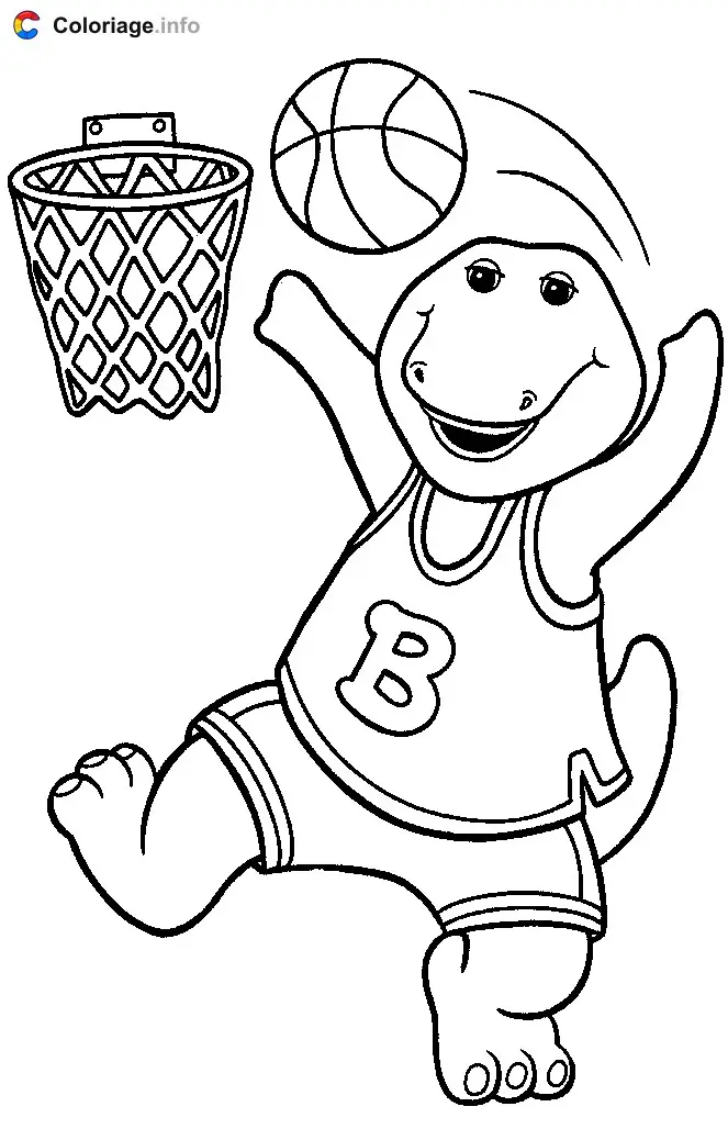 Coloriage Barney 014 - Barney à imprimer
