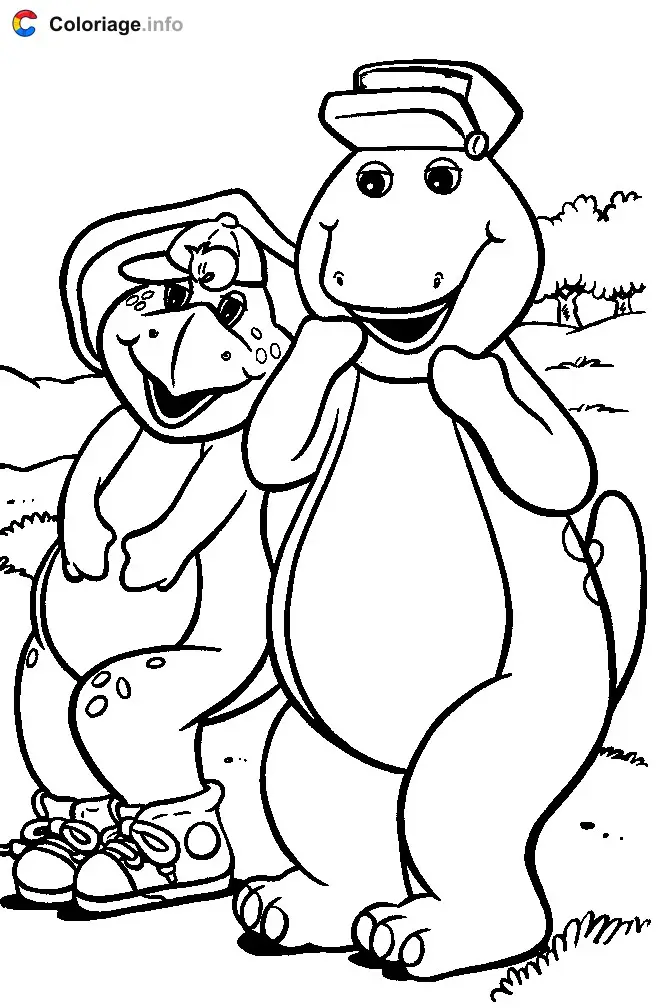 Coloriage Barney 016 - Barney à imprimer