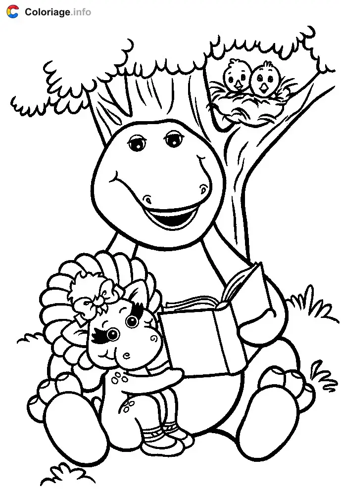 Coloriage Barney 020 - Barney à imprimer