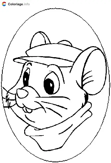 Coloriage Bernard - Bernard et Bianca à imprimer