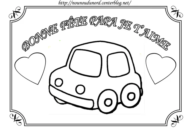 Happy Father's Day, I Love You Dad coloring page to print