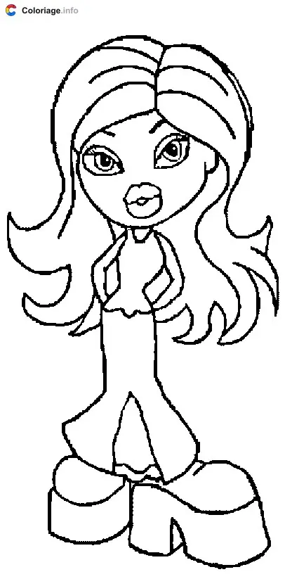 Coloriage Bratz 001 - Bratz à imprimer