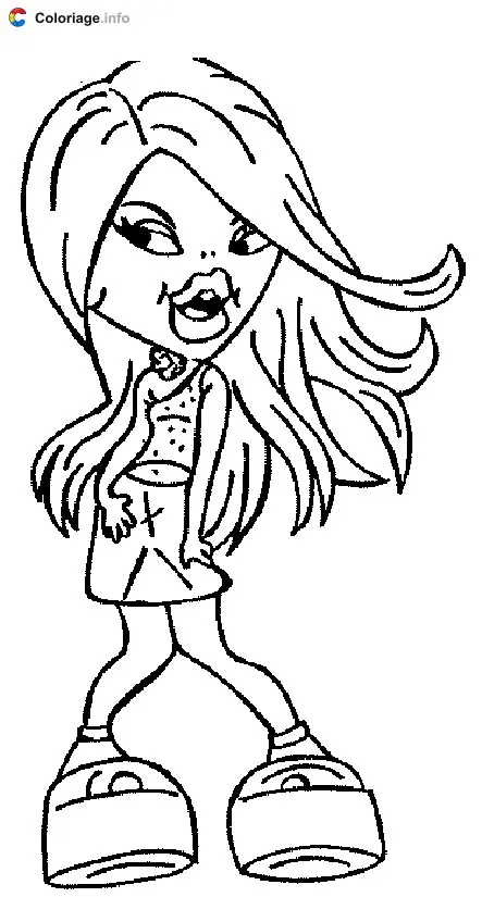 Coloriage Bratz 002 - Bratz à imprimer