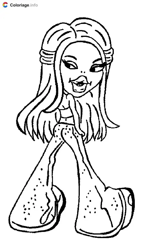 Coloriage Bratz 004 - Bratz à imprimer