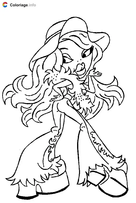 Coloriage Bratz 008 - Bratz à imprimer