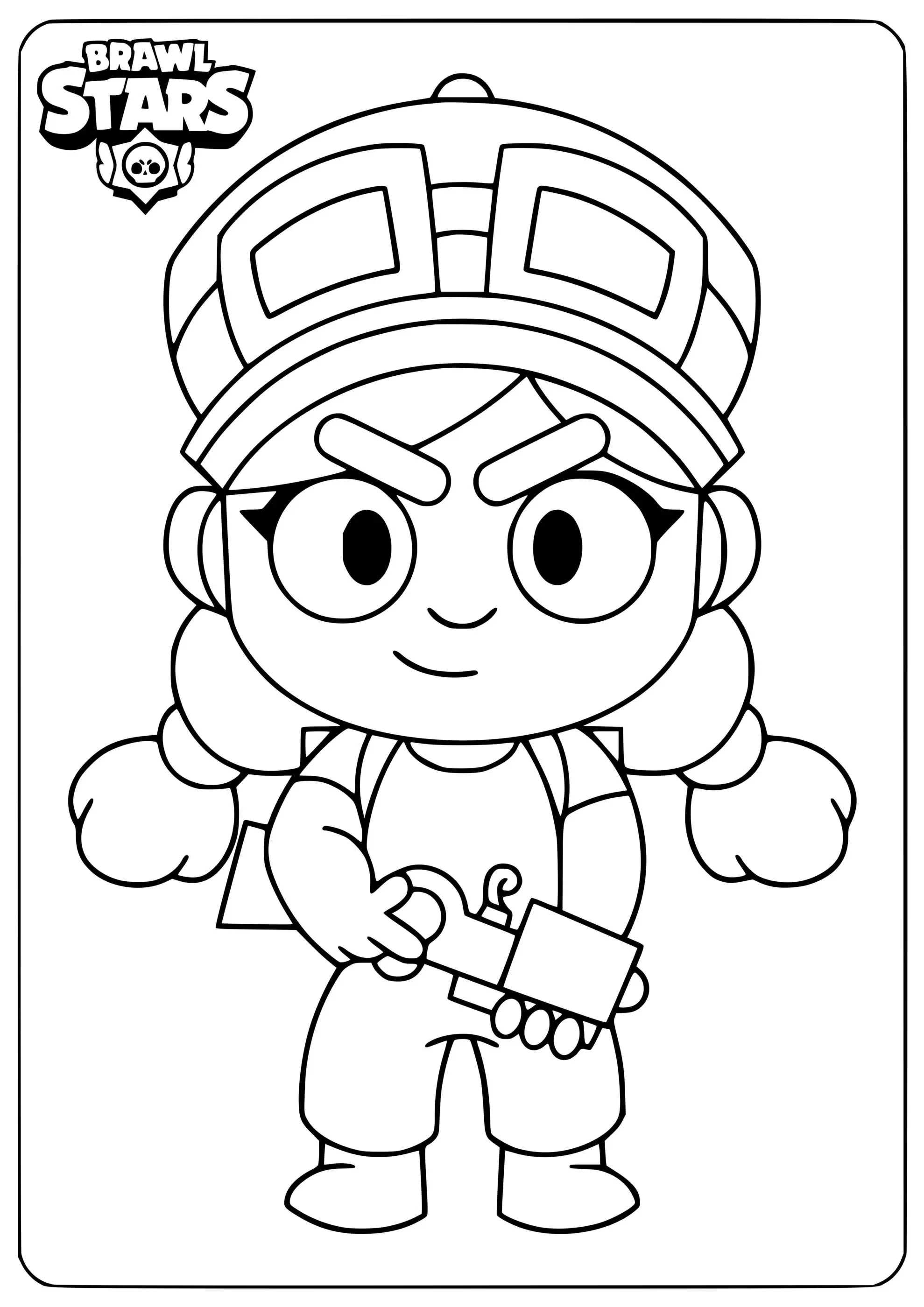 Coloriage Brawl Stars Jessie - Brawl stars à imprimer