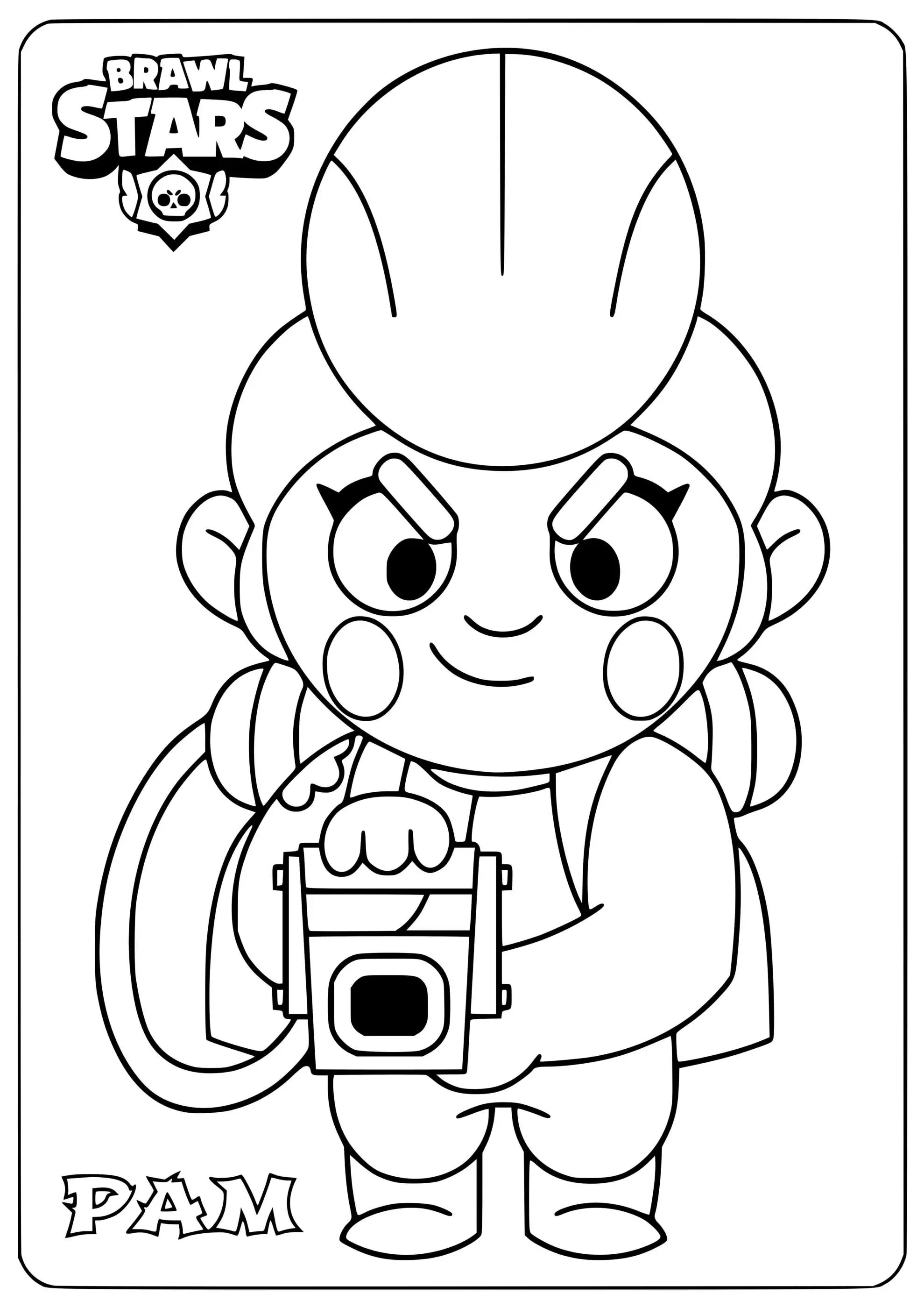 Coloriage Brawl Stars Pam - Brawl stars à imprimer