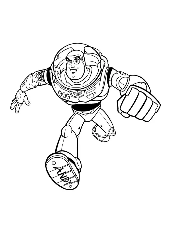 Coloriage Buzz Éclair - Toy story à imprimer