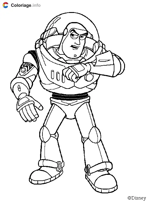 Buzz Lightyear Calling the Base coloring page to print
