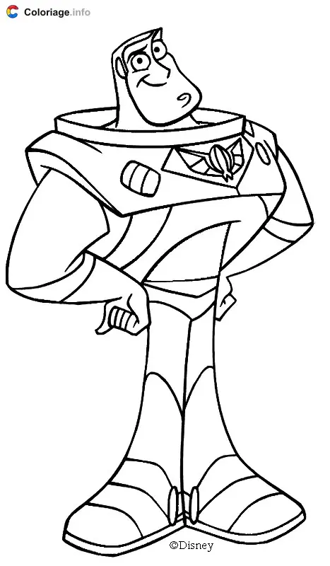 Buzz Lightyear Space Ranger coloring page to print