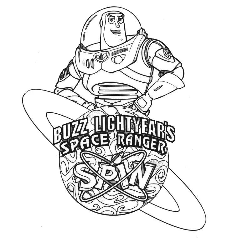 Coloriage Buzz - Toy story à imprimer