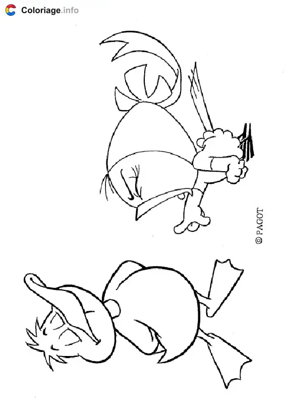 Coloriage Calimero 007 - Calimero à imprimer