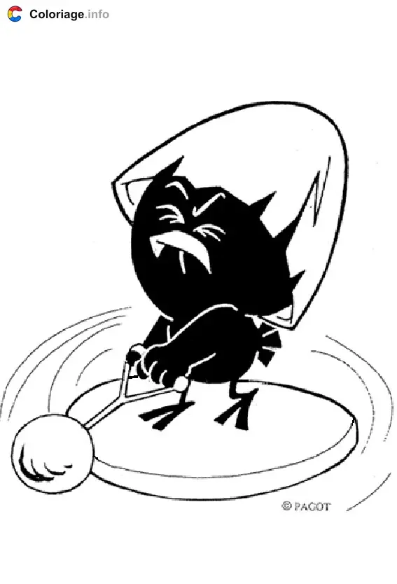 Coloriage Calimero 011 - Calimero à imprimer